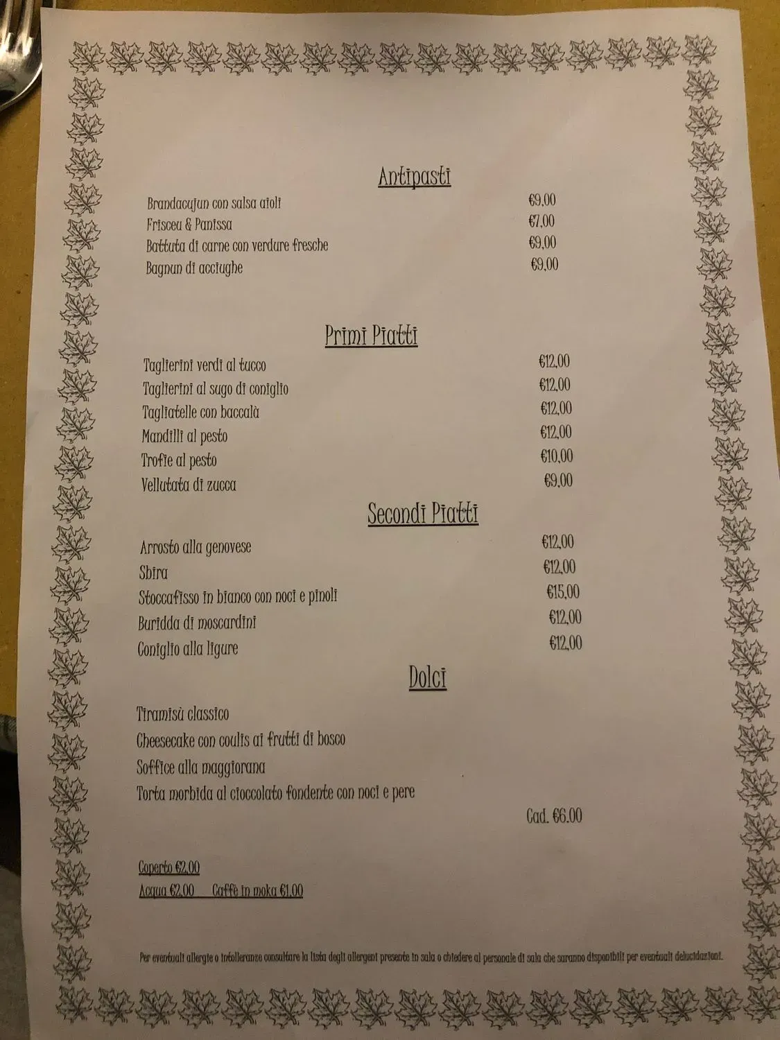 Menu 2