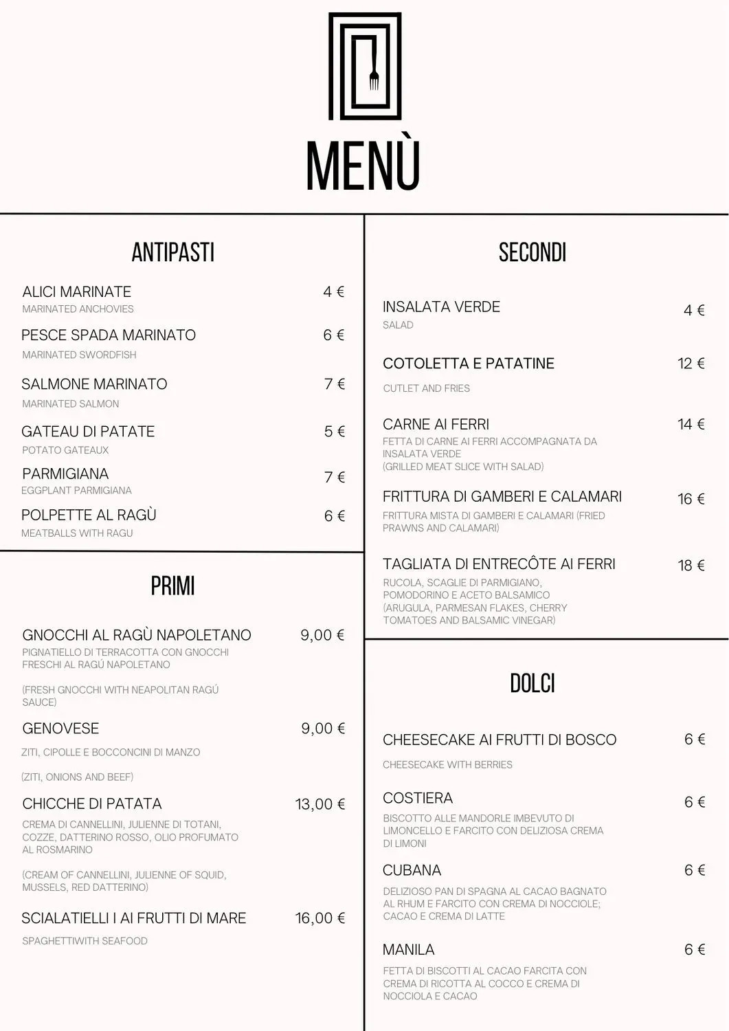 Menu 3