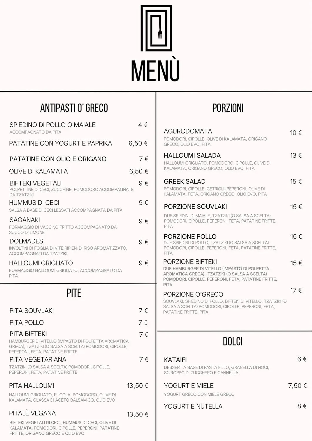 Menu 2