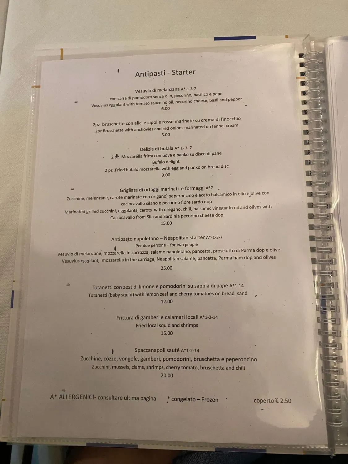 Menu 1