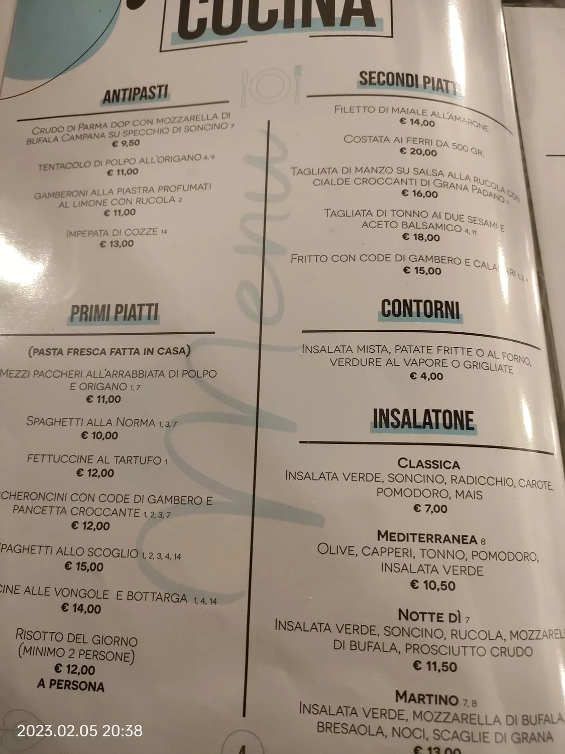 Menu 3