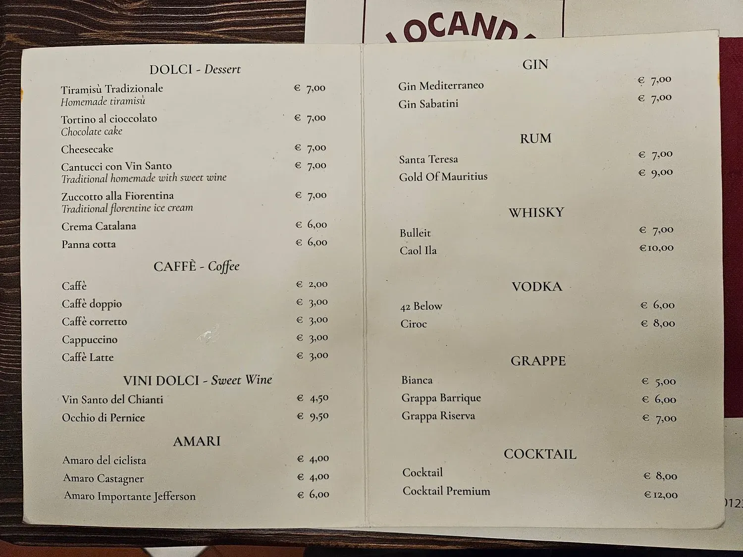 Menu 2