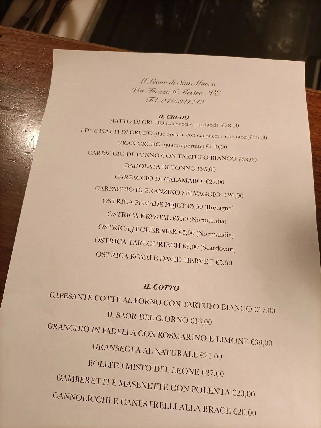 Menu 1