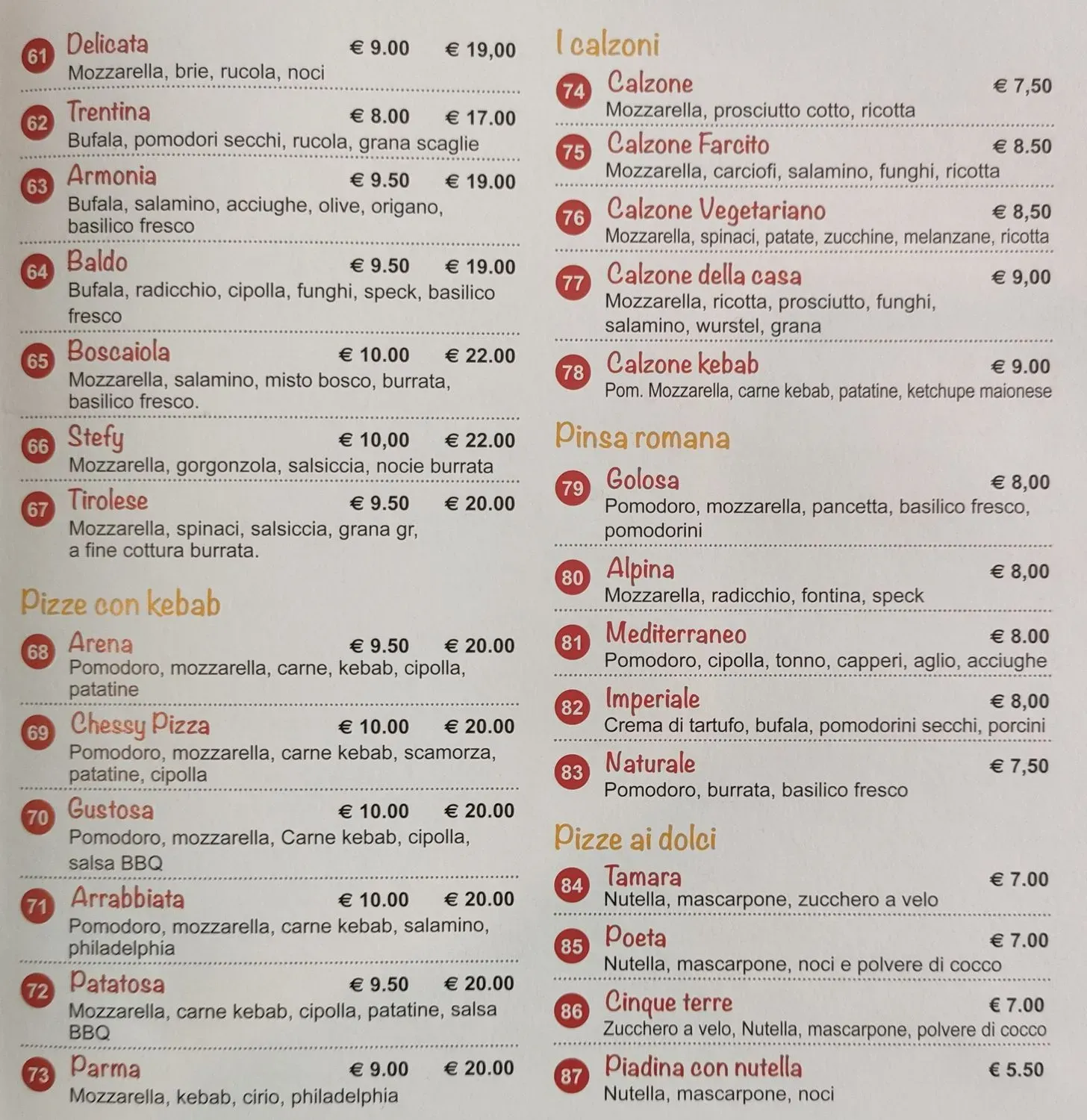 Menu 2