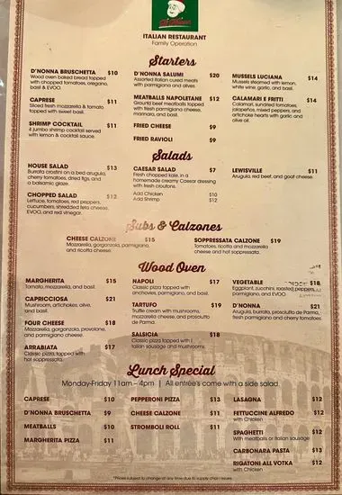 Menu 2