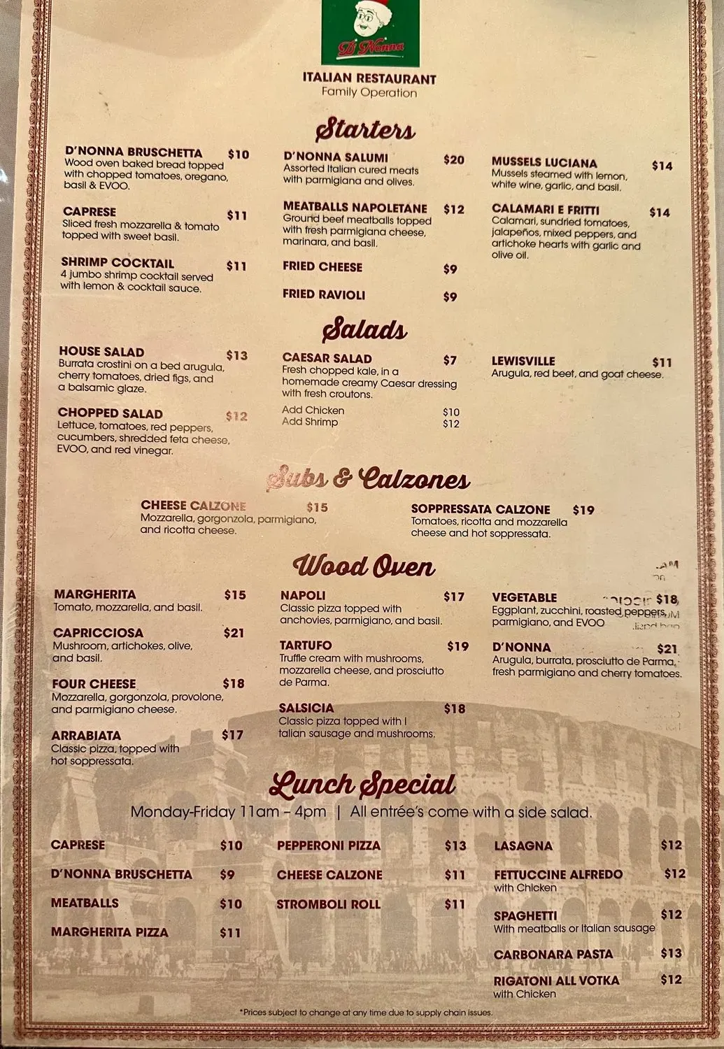 Menu 2