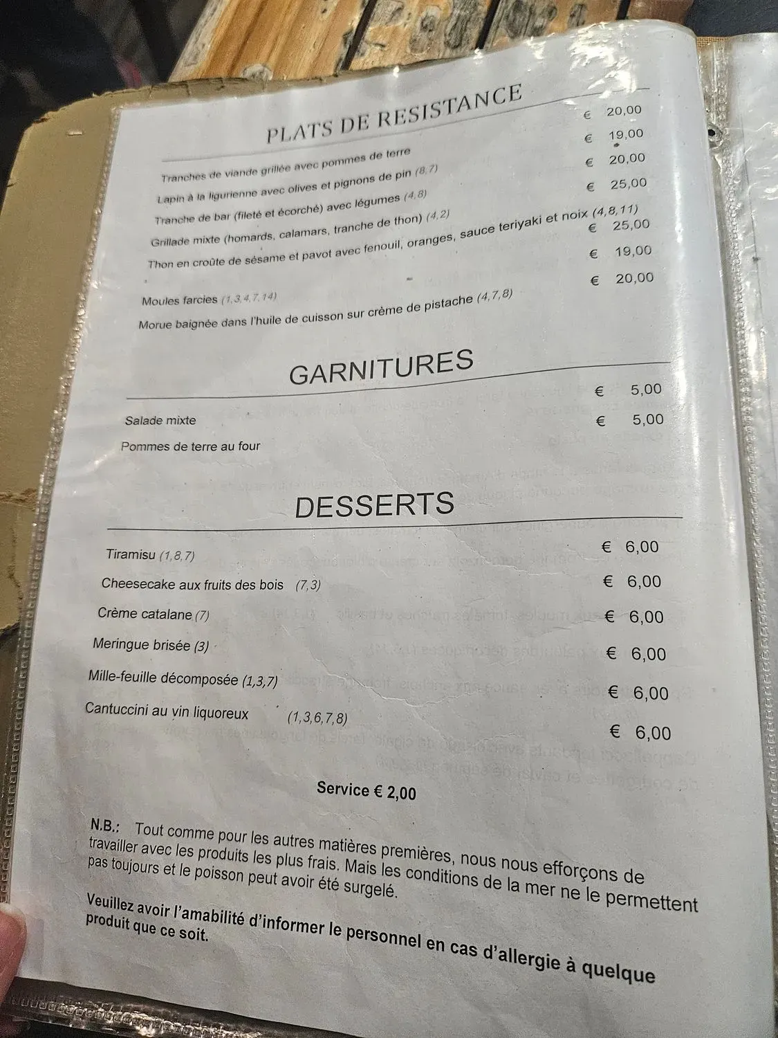 Menu 1