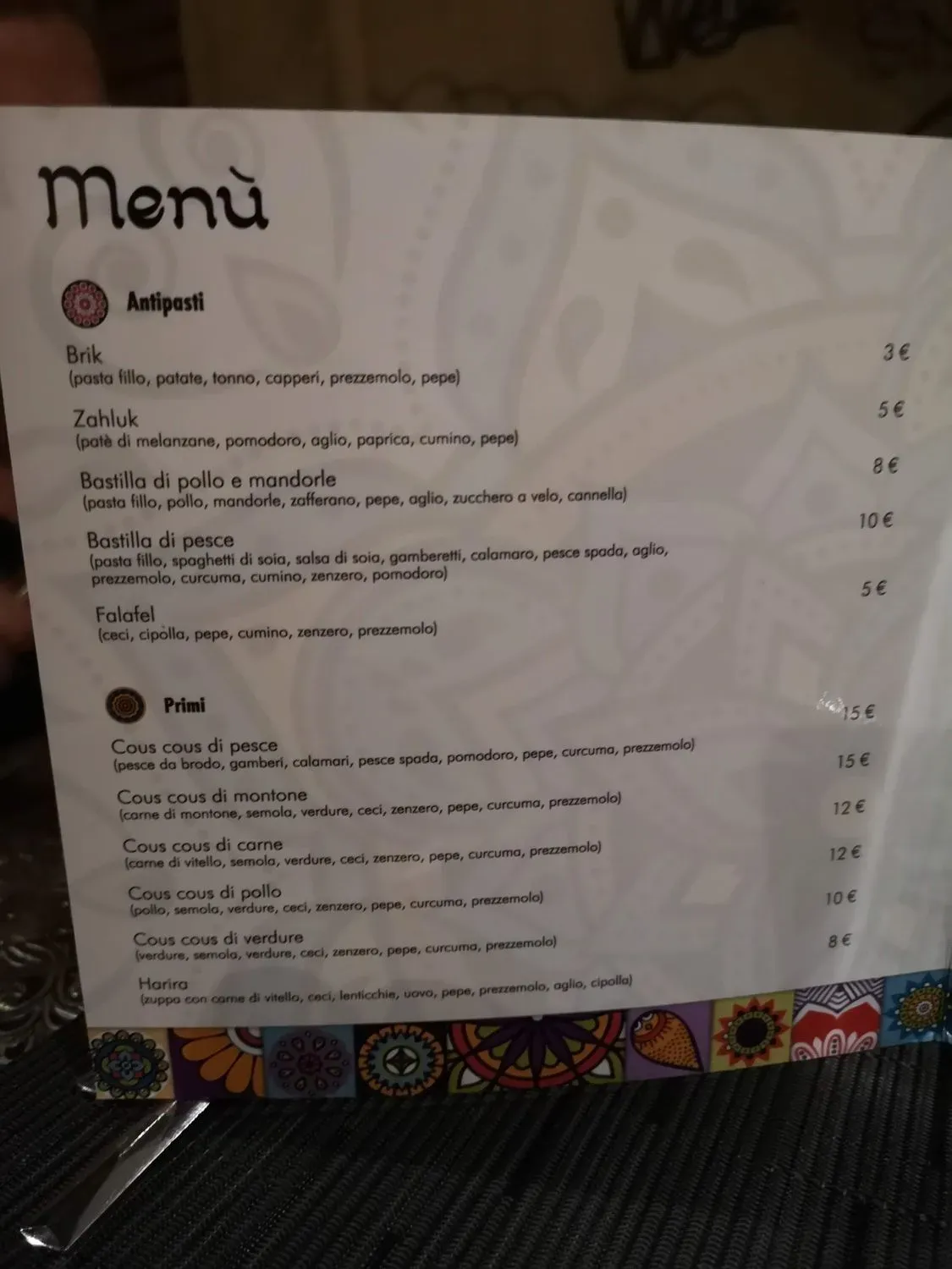 Menu 2