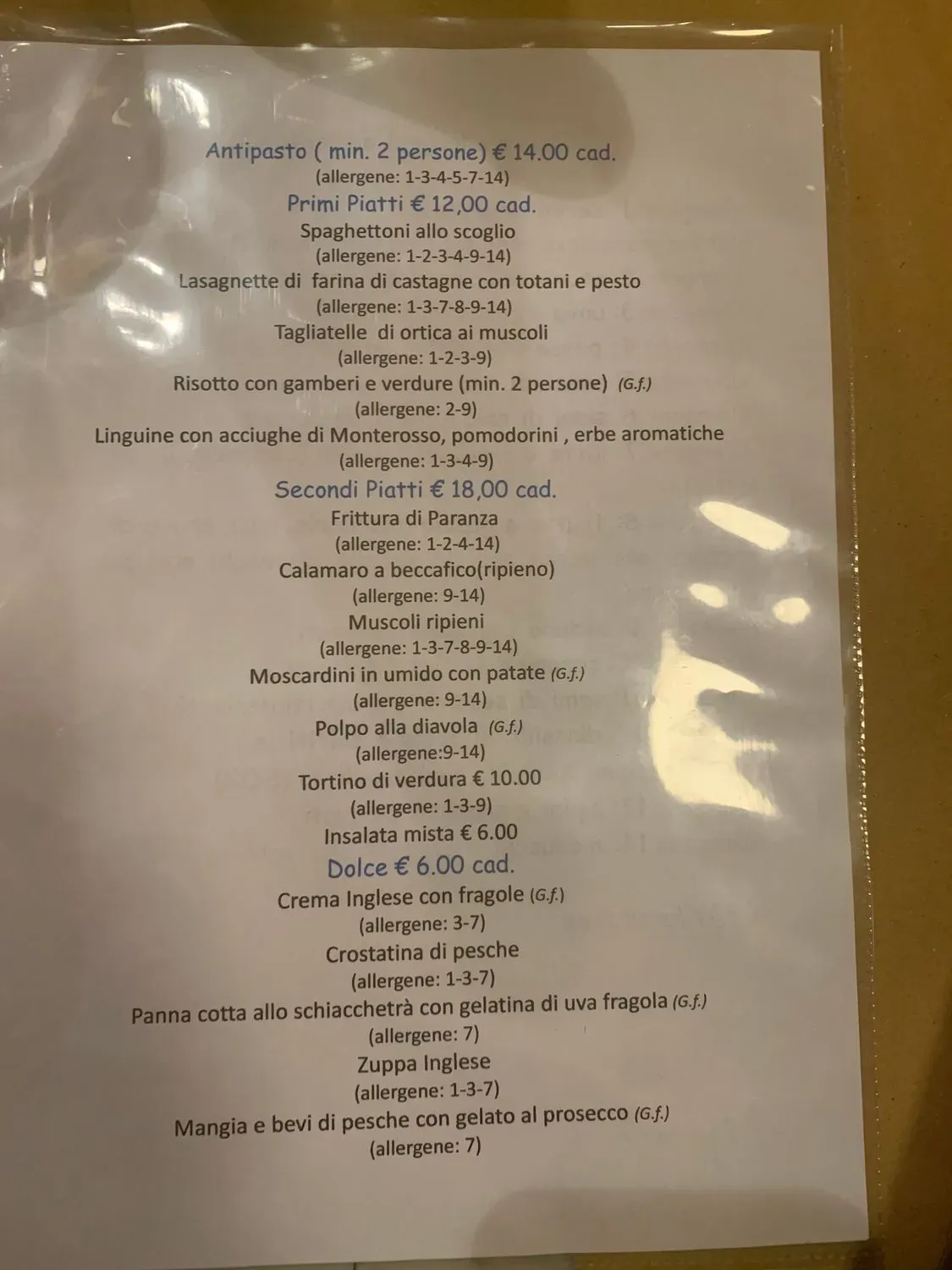 Menu 1