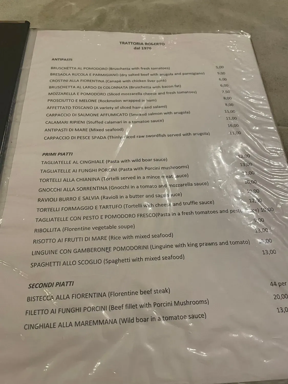 Menu 5