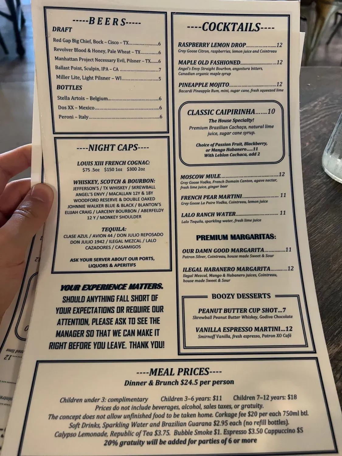 Menu 5