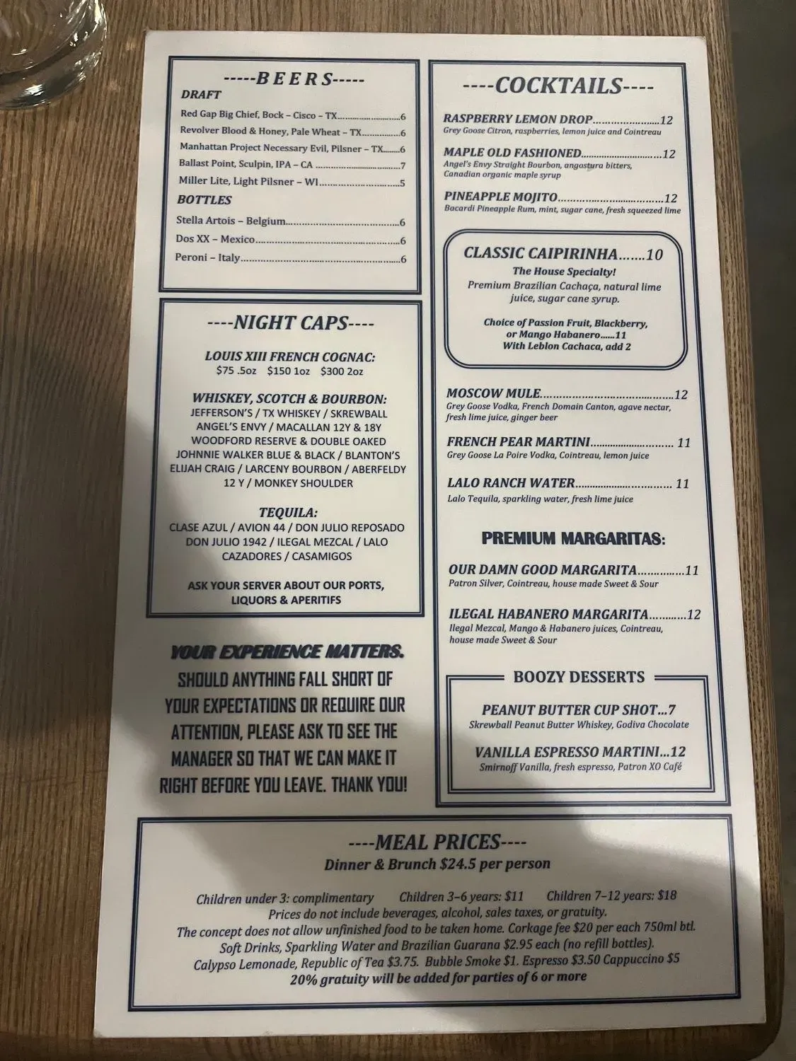 Menu 5