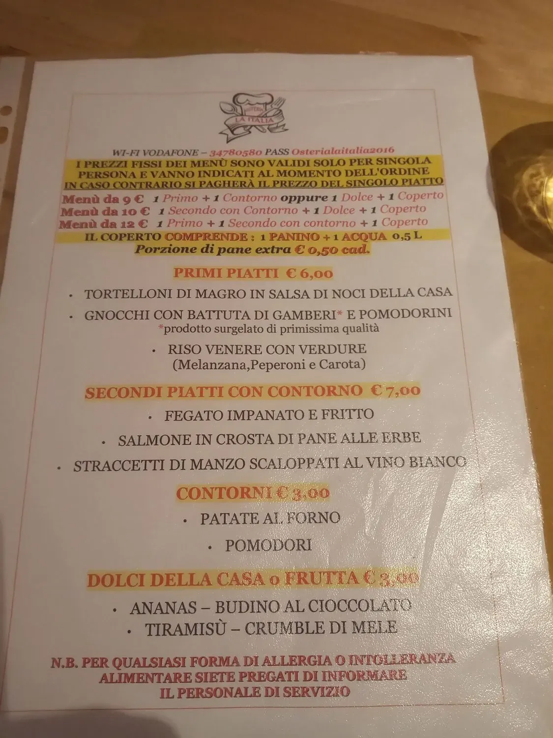 Menu 1