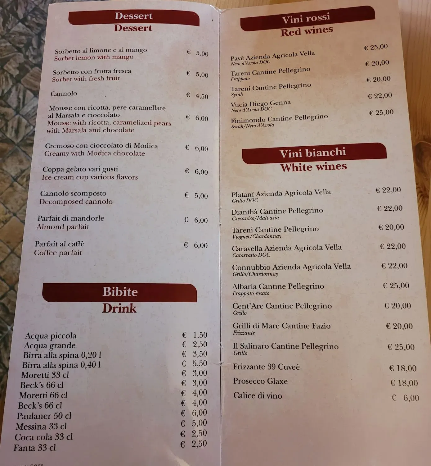 Menu 2