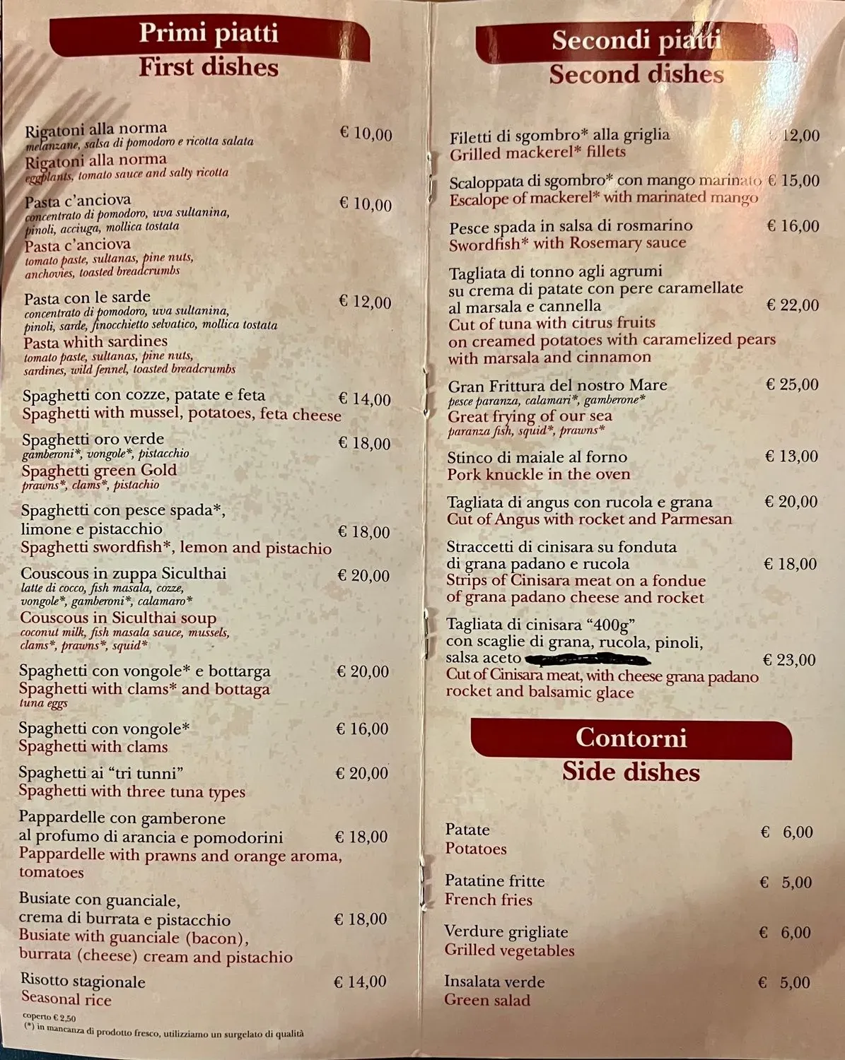 Menu 1