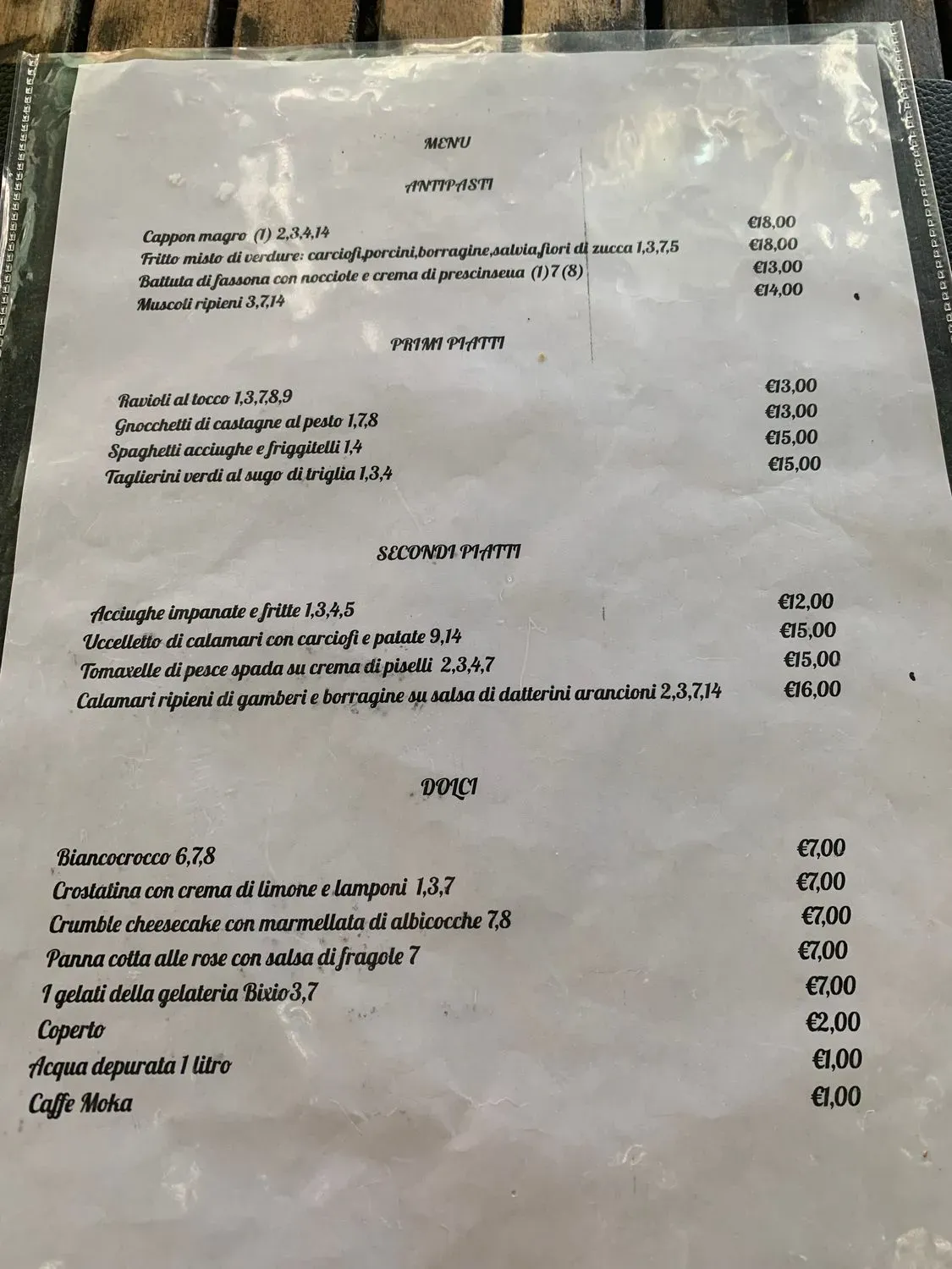 Menu 1