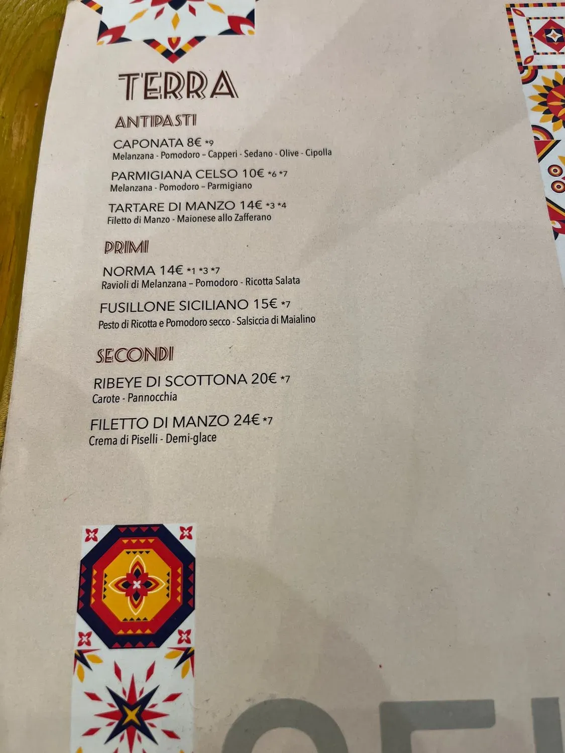 Menu 1