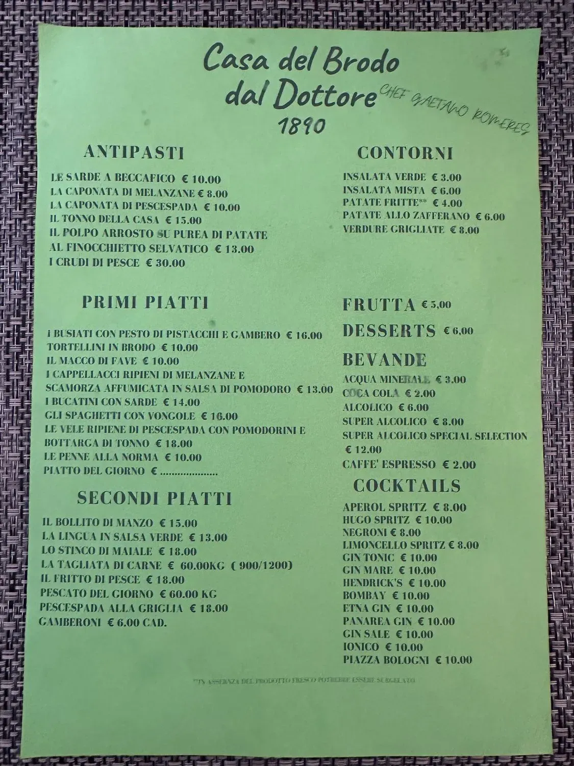 Menu 2