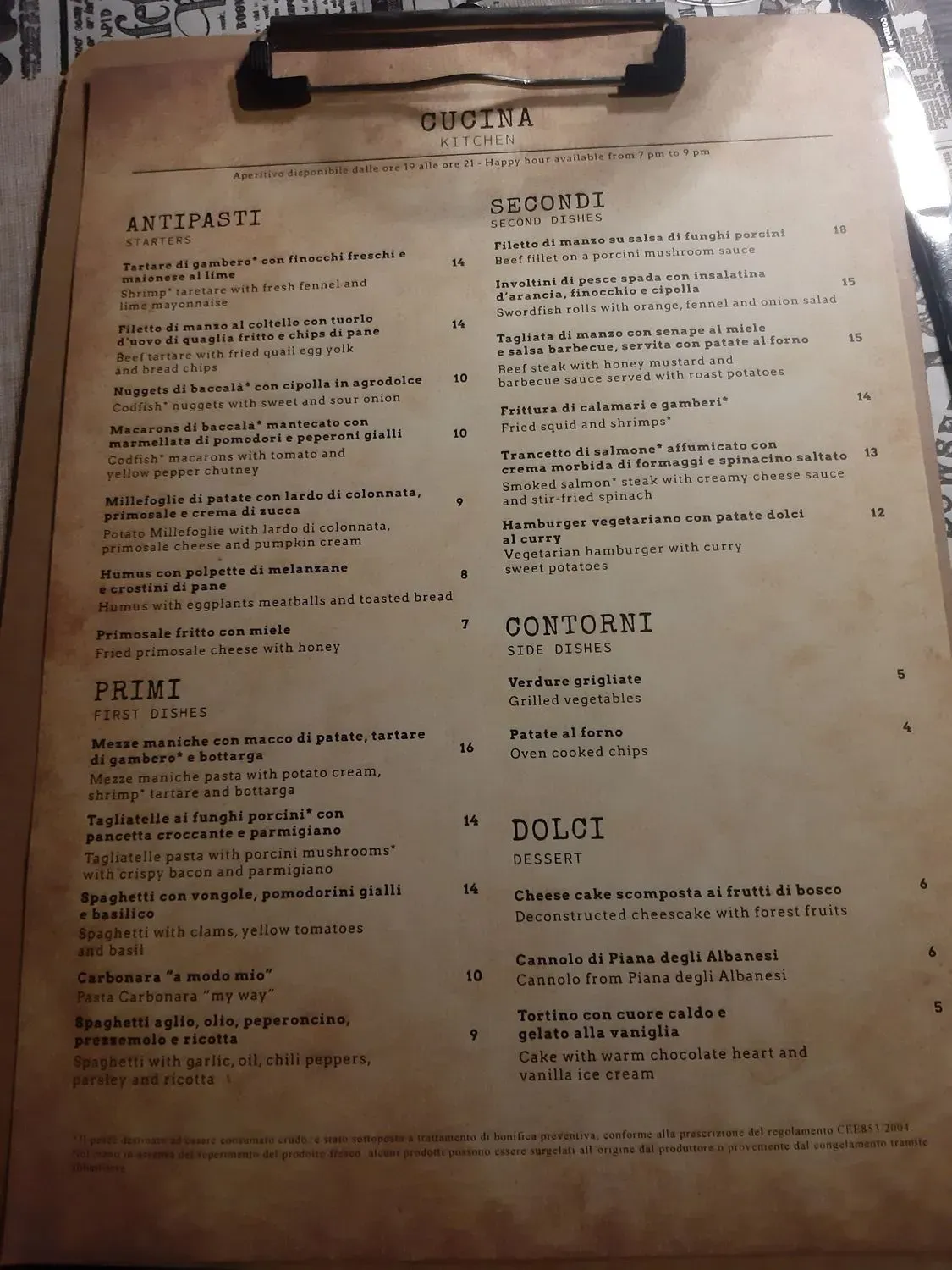 Menu 1