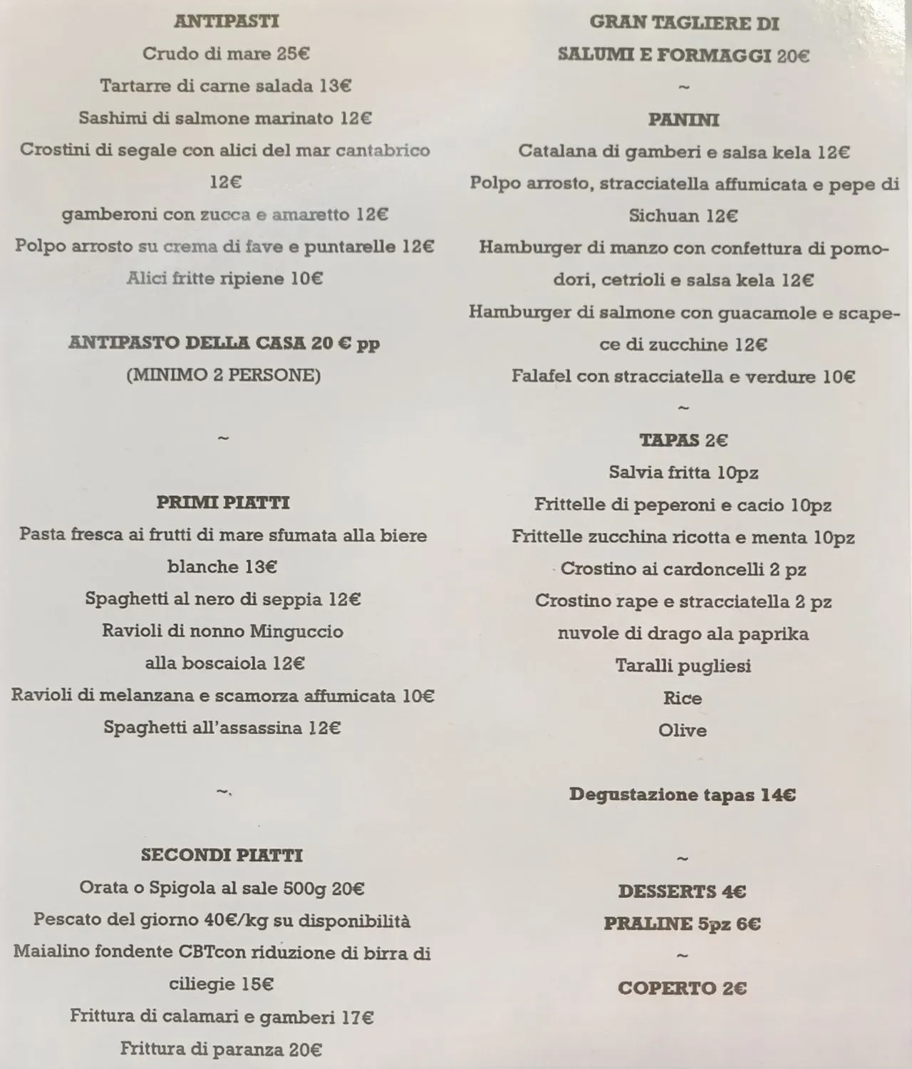 Menu 1