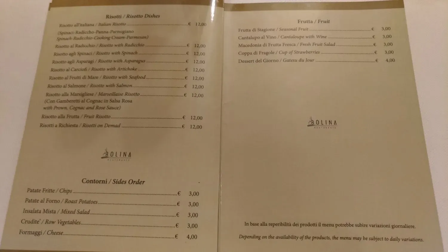 Menu 2