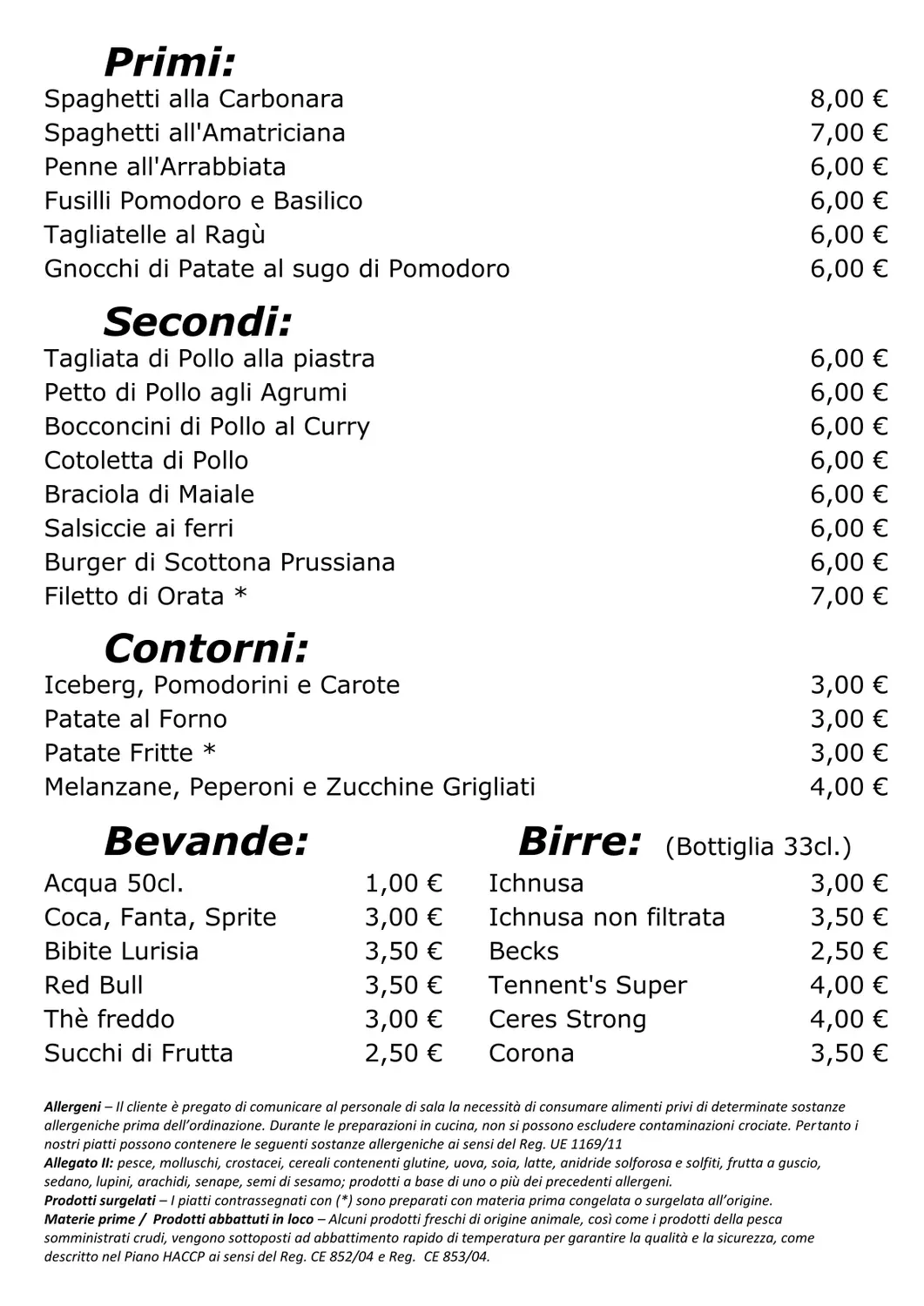 Menu 1