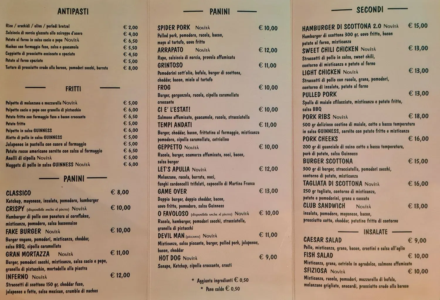 Menu 1