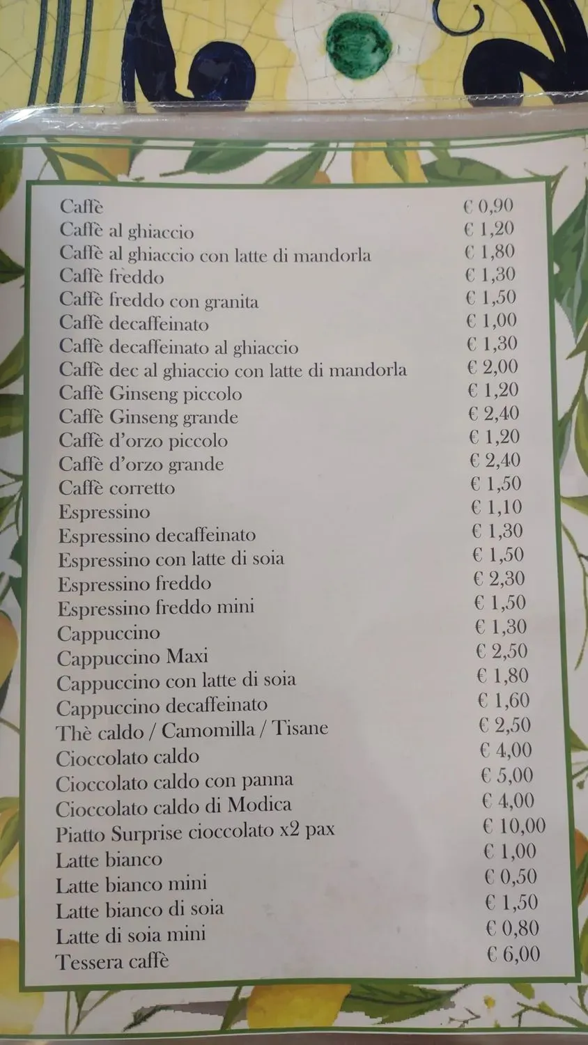 Menu 1