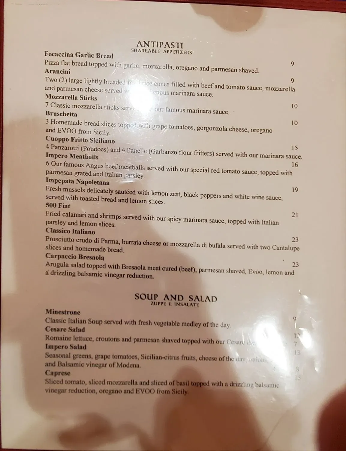 Menu 5