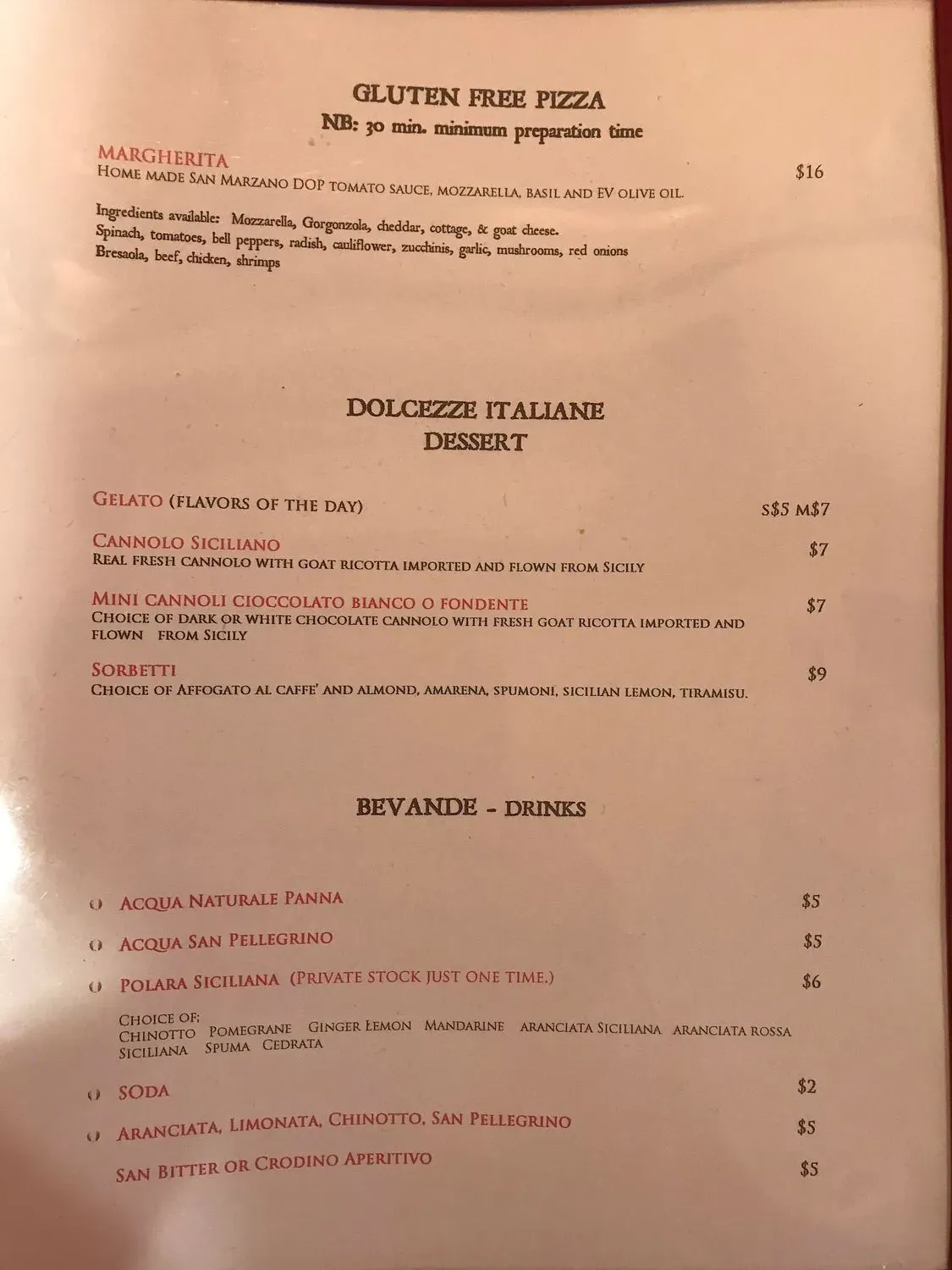 Menu 1