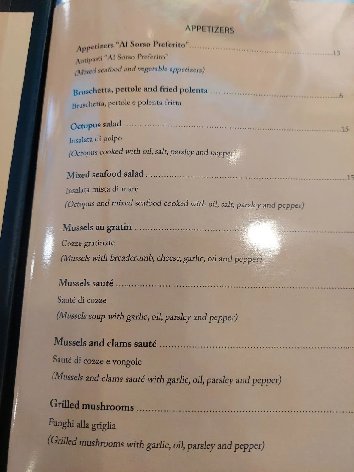 Menu 1