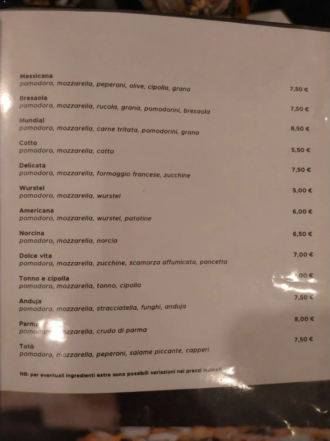 Menu 1