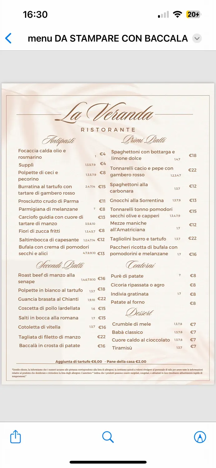 Menu 1