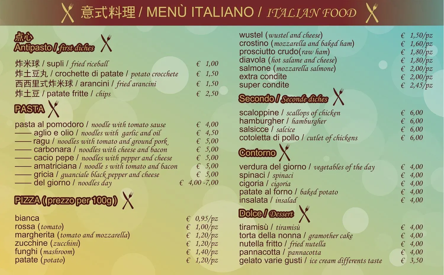 Menu 3