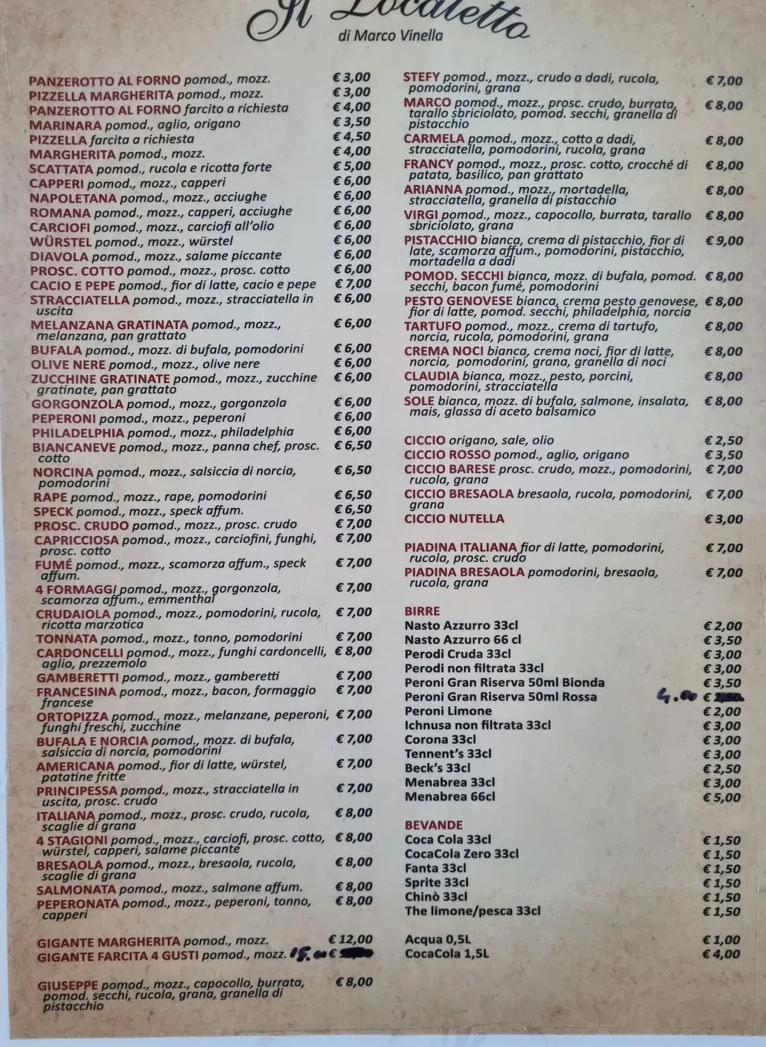 Menu 1