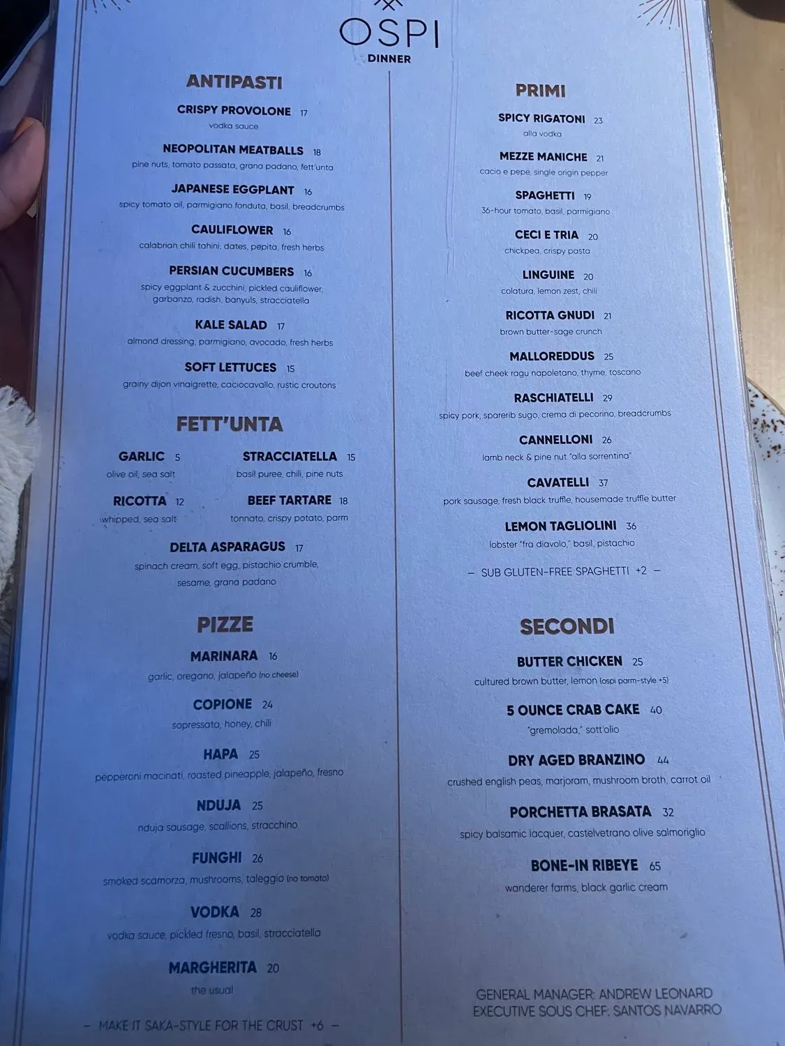 Menu 5