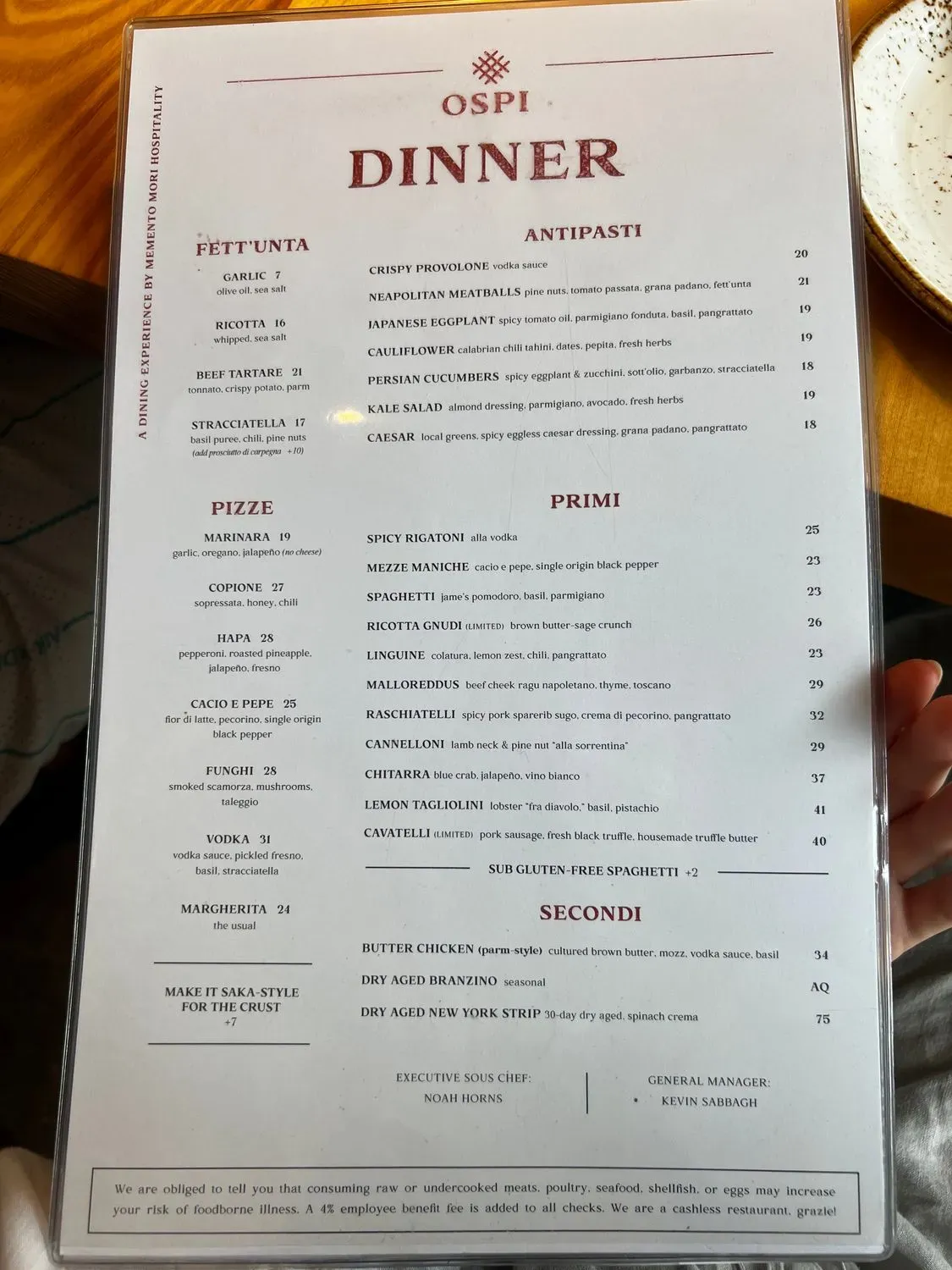 Menu 4