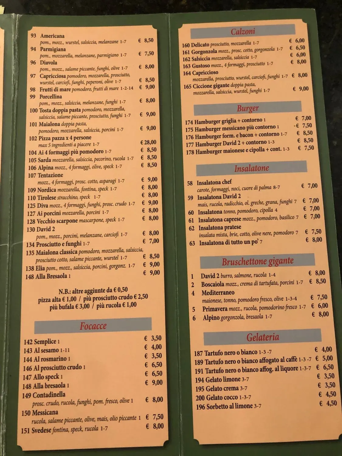 Menu 1