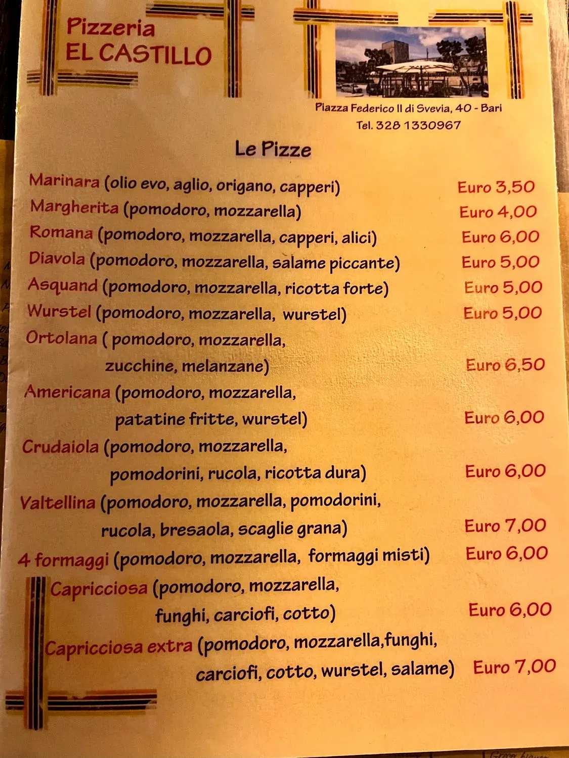 Menu 1