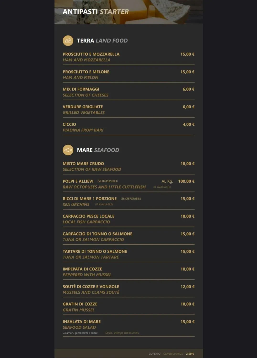 Menu 2