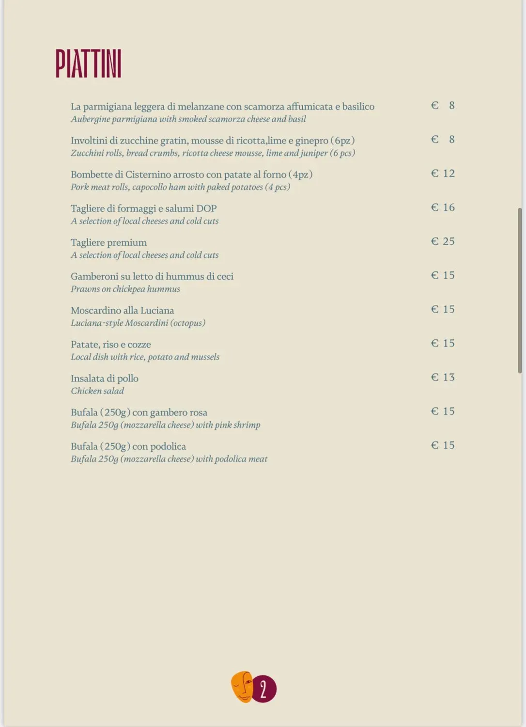 Menu 2