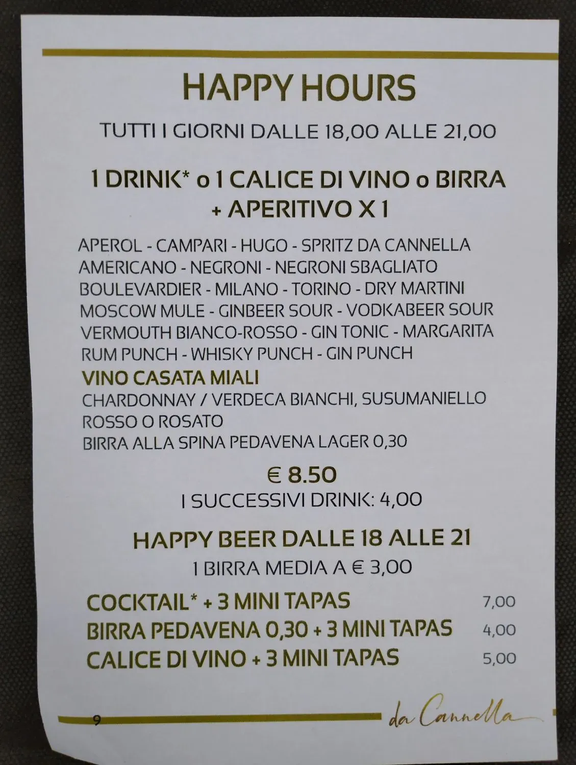 Menu 1