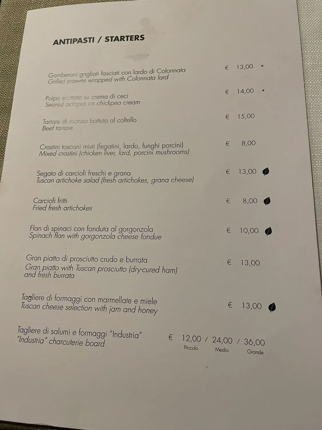 Menu 1