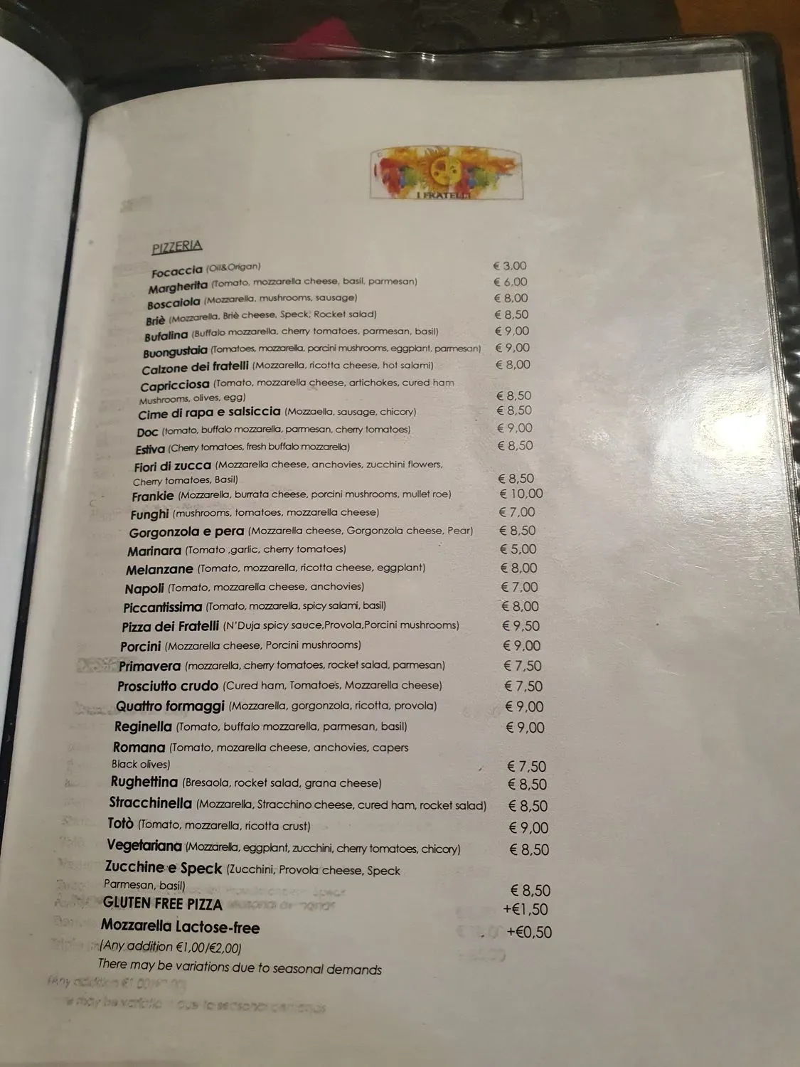 Menu 2