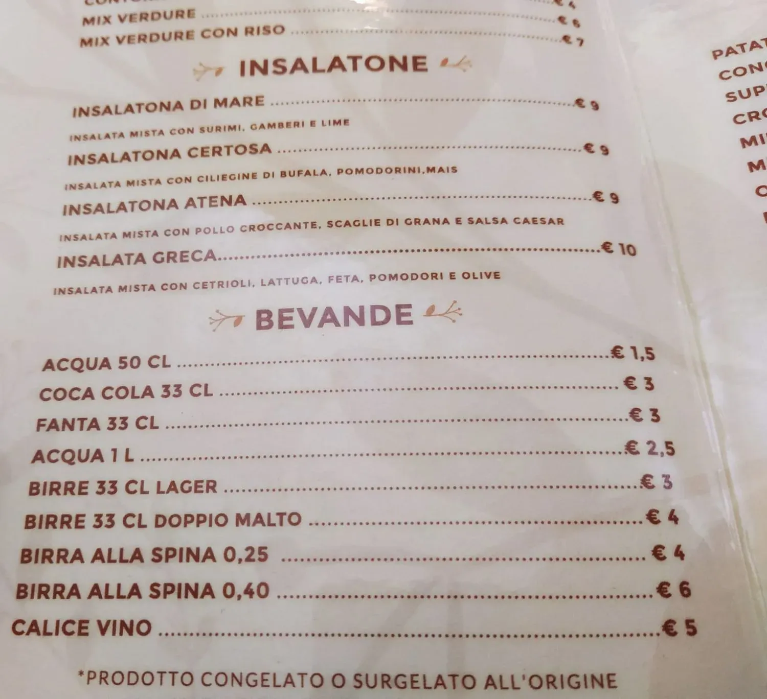 Menu 1