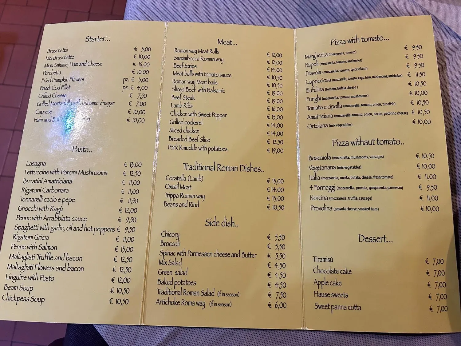 Menu 2