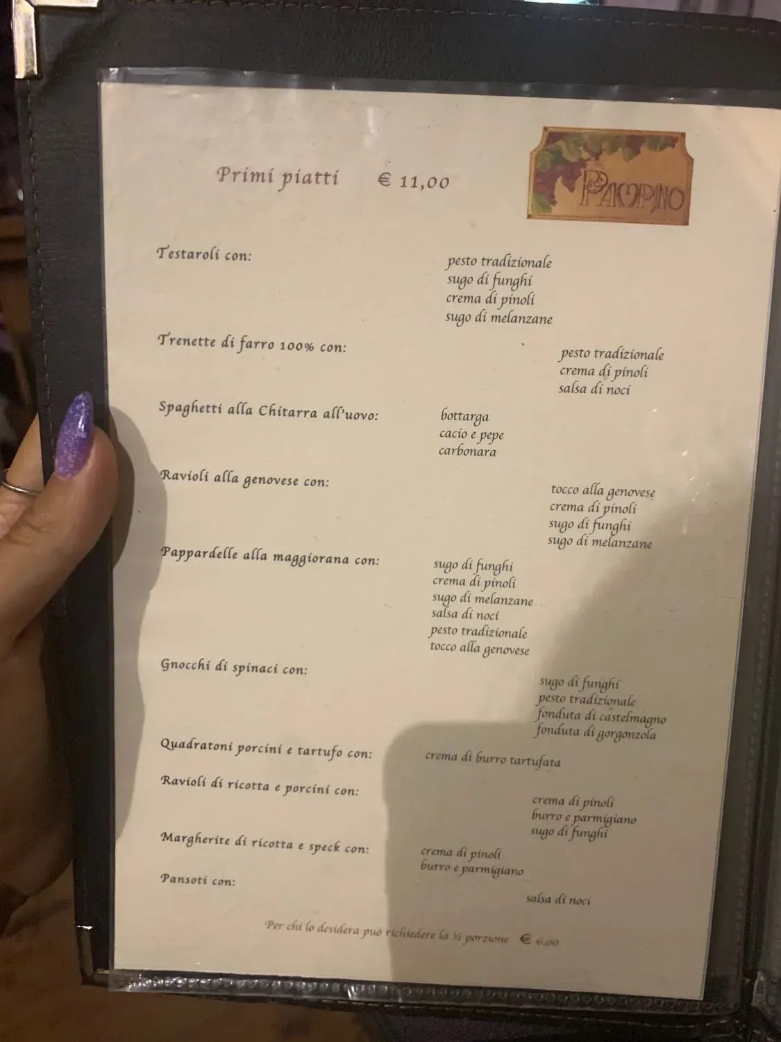 Menu 1