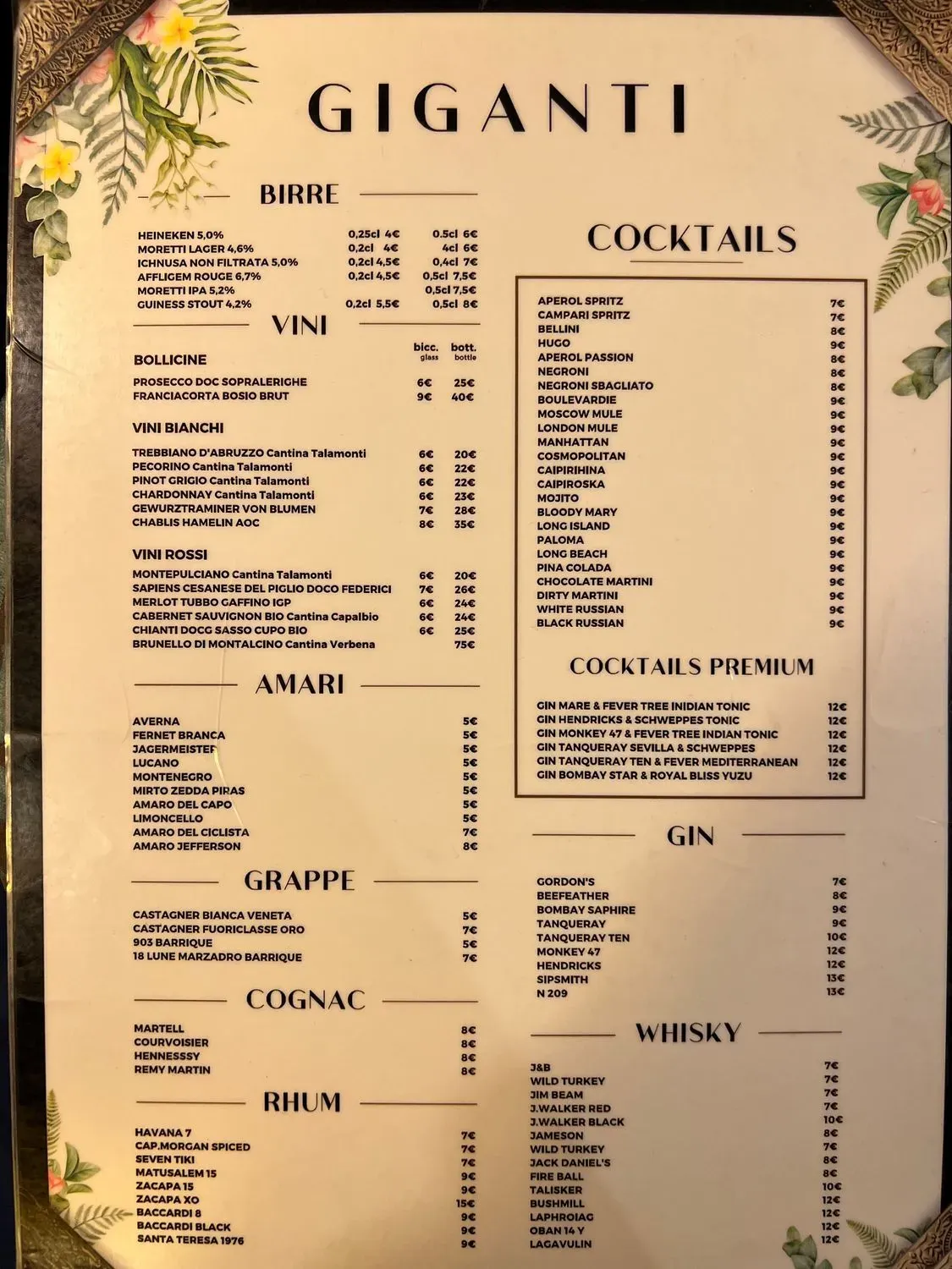 Menu 1