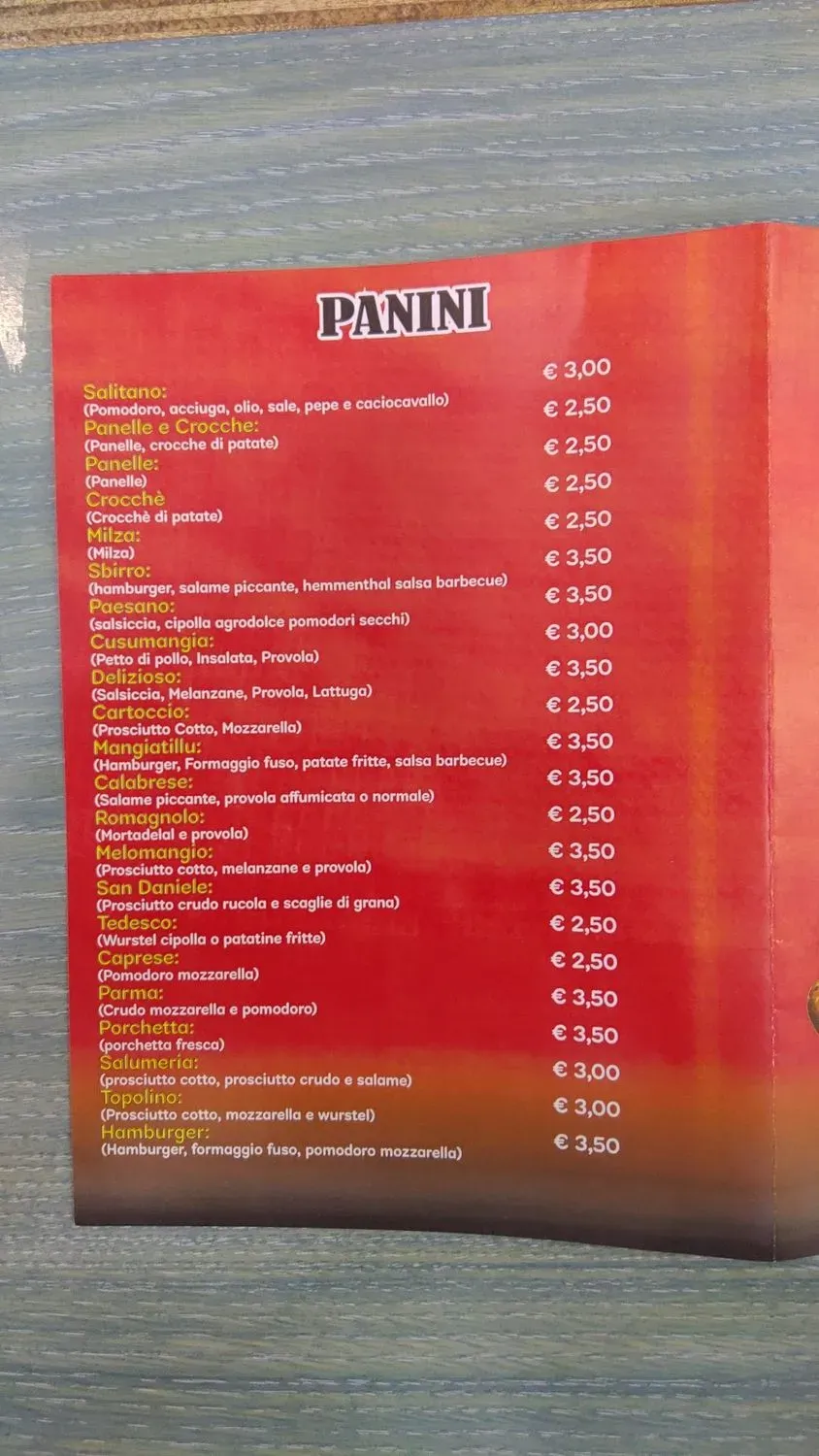 Menu 1