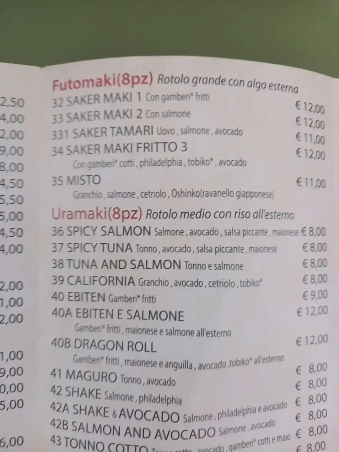 Menu 1